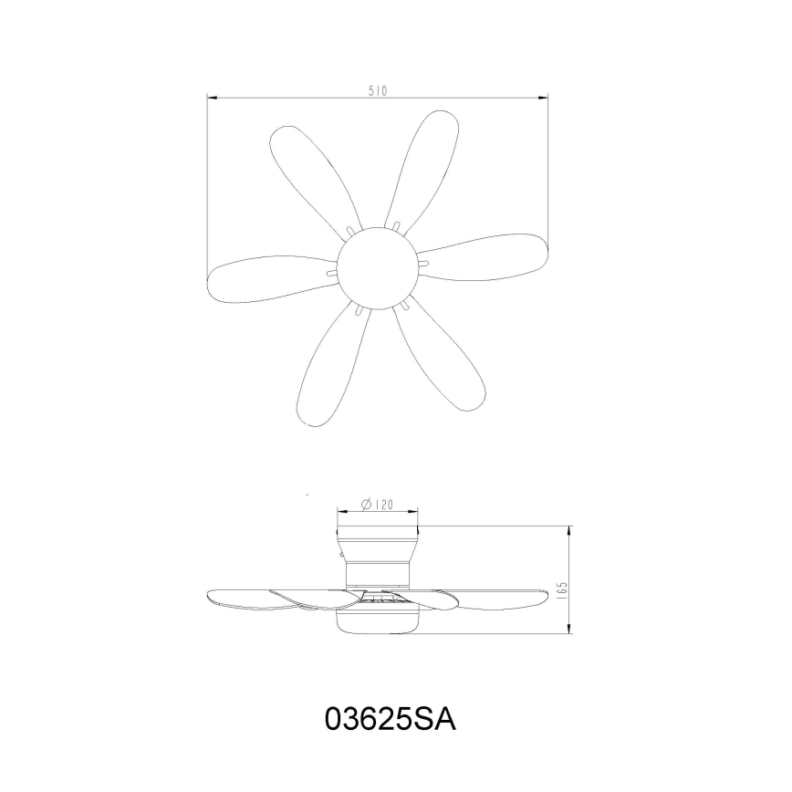 Globo - LED Stmívatelný stropní ventilátor LED/5W/230V 2700-6500K béžová + dálkové ovládání