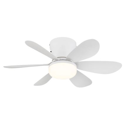 Globo - LED Stmívatelný stropní ventilátor LED/5W/230V 2700-6500K bílá + dálkové ovládání