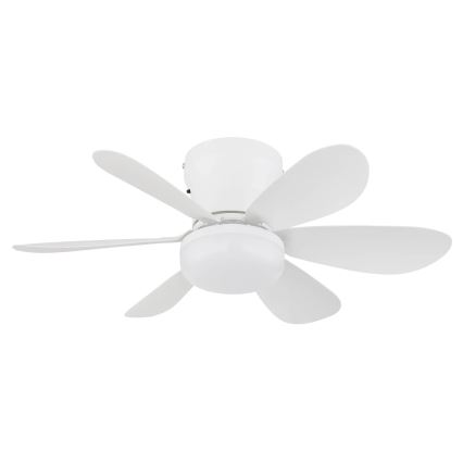 Globo - LED Stmívatelný stropní ventilátor LED/5W/230V 2700-6500K bílá + dálkové ovládání