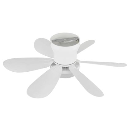 Globo - LED Stmívatelný stropní ventilátor LED/5W/230V 2700-6500K bílá + dálkové ovládání