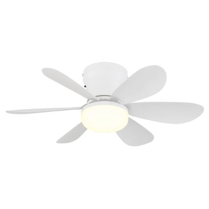 Globo - LED Stmívatelný stropní ventilátor LED/5W/230V 2700-6500K bílá + dálkové ovládání