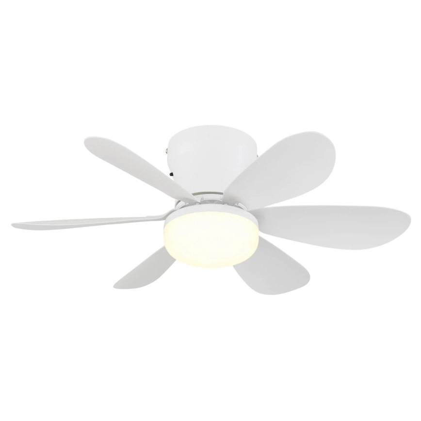 Globo - LED Stmívatelný stropní ventilátor LED/5W/230V 2700-6500K bílá + dálkové ovládání