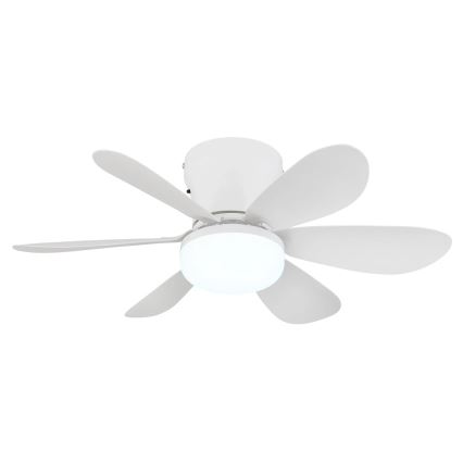 Globo - LED Stmívatelný stropní ventilátor LED/5W/230V 2700-6500K bílá + dálkové ovládání