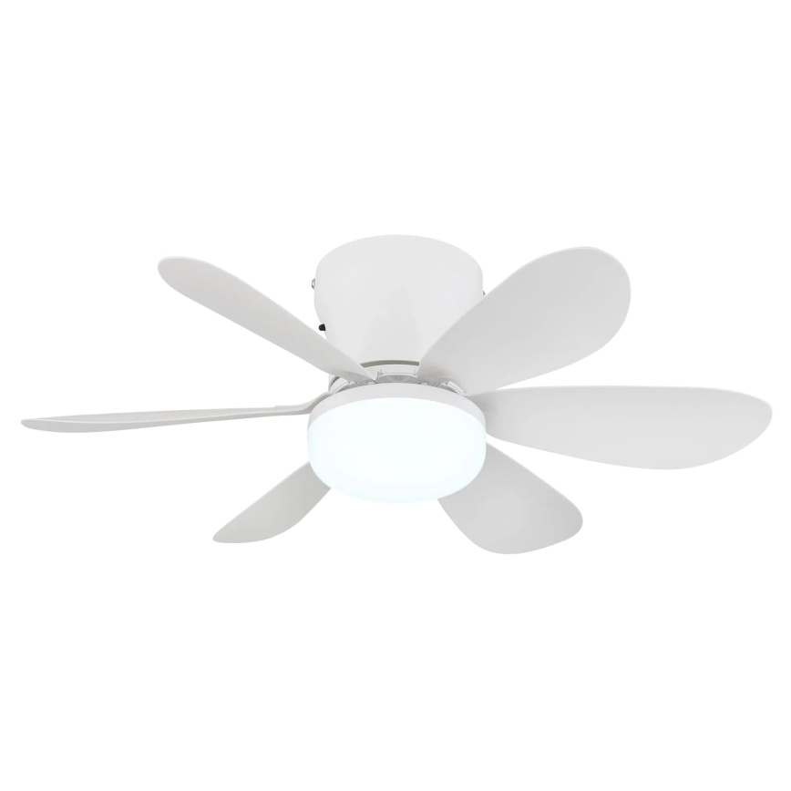 Globo - LED Stmívatelný stropní ventilátor LED/5W/230V 2700-6500K bílá + dálkové ovládání