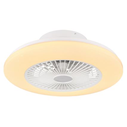 Globo - LED Stmívatelné stropní svítidlo s ventilátorem LED/30W/230V 3000-6500K + dálkové ovládání