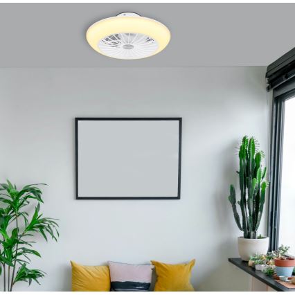 Globo 03632W - LED Stropní svítidlo s ventilátorem LAFEE LED/18W/230V