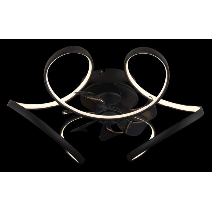 Globo - LED Stmívatelný stropní ventilátor LED/40W/230V 3000-6000K + dálkové ovládání