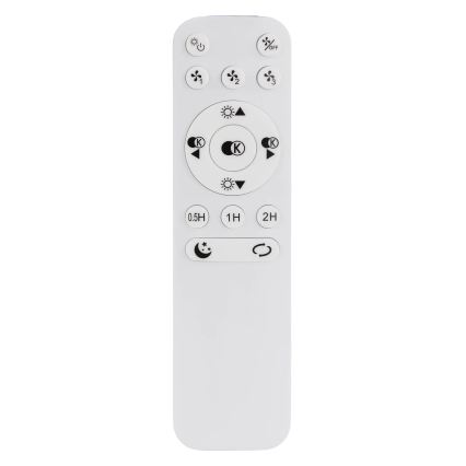 Globo - LED Stmívatelný stropní ventilátor LED/40W/230V 3000-6500K černá + dálkové ovládání