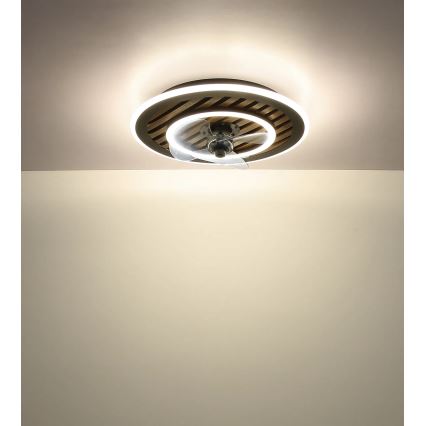 Globo - LED Stmívatelný stropní ventilátor LED/36W/230V 2700-6000K černá + dálkové ovládání