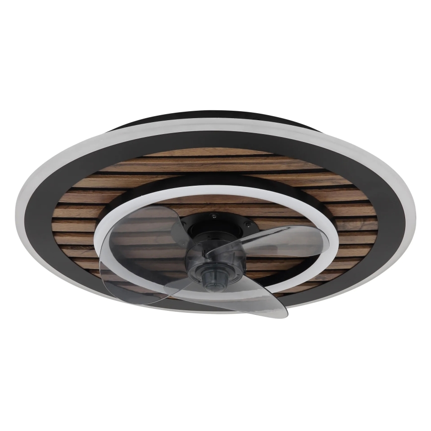 Globo - LED Stmívatelný stropní ventilátor LED/36W/230V 2700-6000K černá + dálkové ovládání