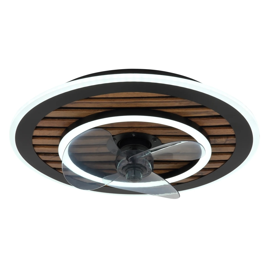 Globo - LED Stmívatelný stropní ventilátor LED/36W/230V 2700-6000K černá + dálkové ovládání