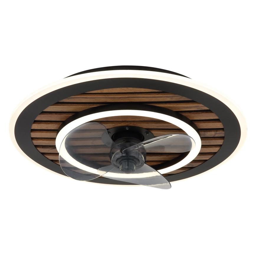 Globo - LED Stmívatelný stropní ventilátor LED/36W/230V 2700-6000K černá + dálkové ovládání