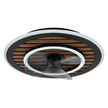 Globo - LED Stmívatelný stropní ventilátor LED/36W/230V 2700-6000K černá + dálkové ovládání