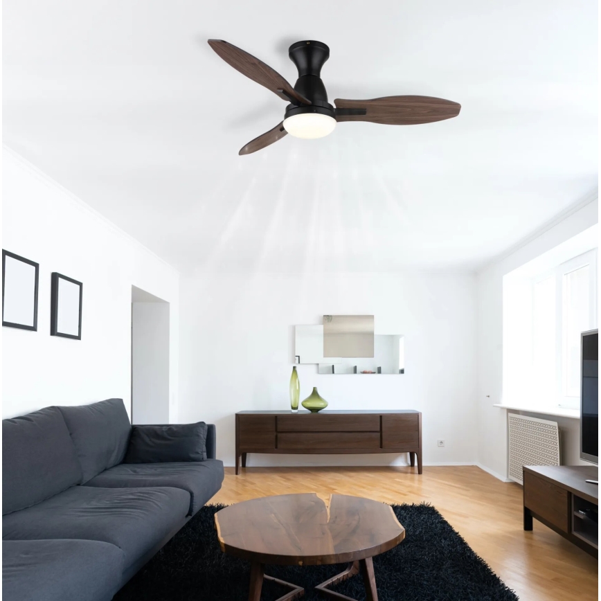 Globo - LED Stmívatelný stropní ventilátor LED/22W/230V 3000/4500/6000K + dálkové ovládání