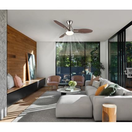 Globo - LED Stmívatelný stropní ventilátor LED/22W/230V 3000/4500/6000K + dálkové ovládání