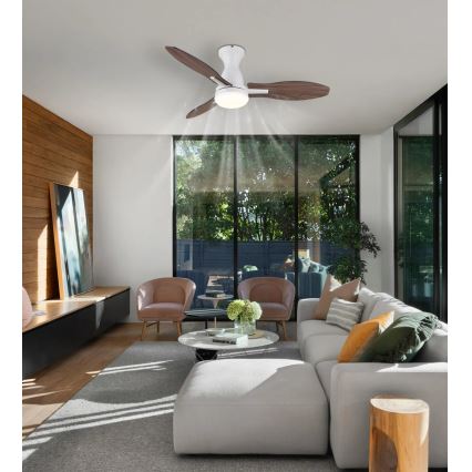 Globo - LED Stmívatelný stropní ventilátor LED/22W/230V 3000/4500/6000K + dálkové ovládání