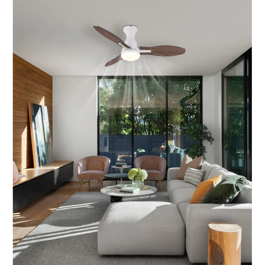 Globo - LED Stmívatelný stropní ventilátor LED/22W/230V 3000/4500/6000K + dálkové ovládání