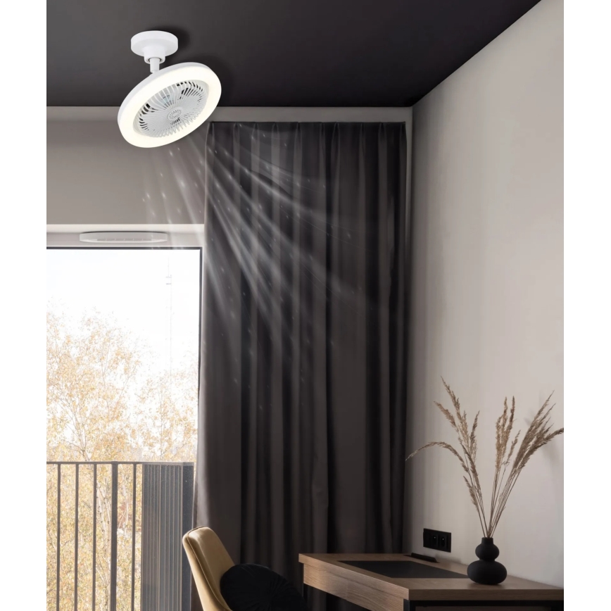 Globo - LED Stmívatelný stropní ventilátor LED/20W/230V 3000-6500K bílá + dálkové ovládání