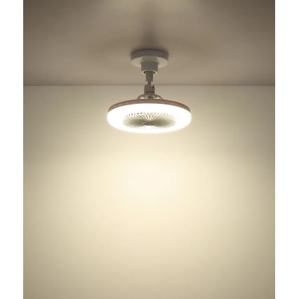 Globo - LED Stmívatelný stropní ventilátor LED/20W/230V 3000-6500K bílá + dálkové ovládání
