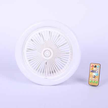 Globo - LED Stmívatelný stropní ventilátor LED/20W/230V 3000-6500K bílá + dálkové ovládání