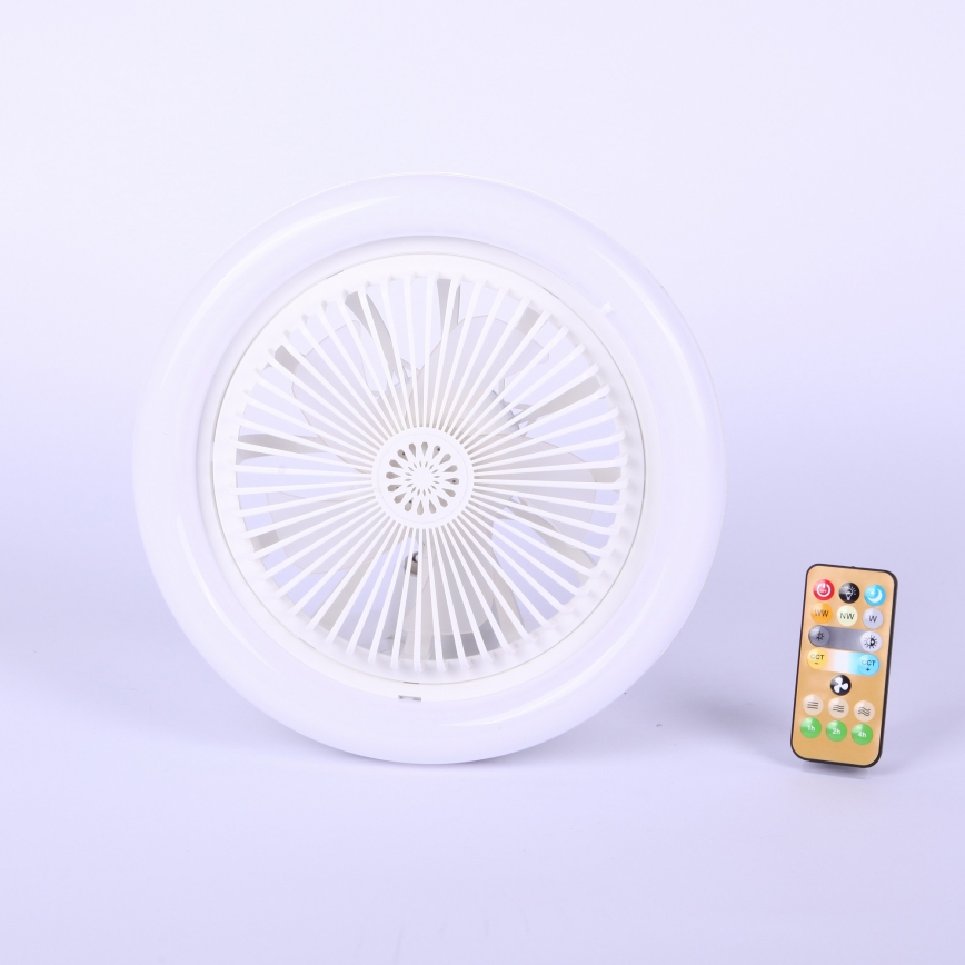 Globo - LED Stmívatelný stropní ventilátor LED/20W/230V 3000-6500K bílá + dálkové ovládání