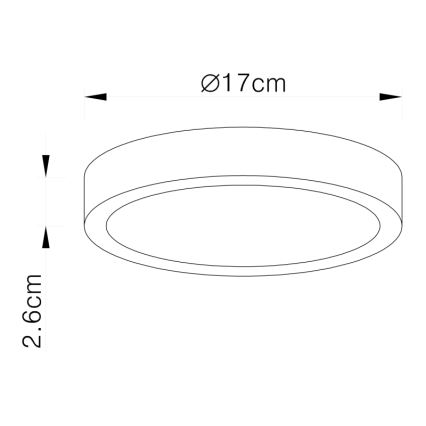 Globo - LED Stmívatelné stropní svítidlo LED/22W/230V