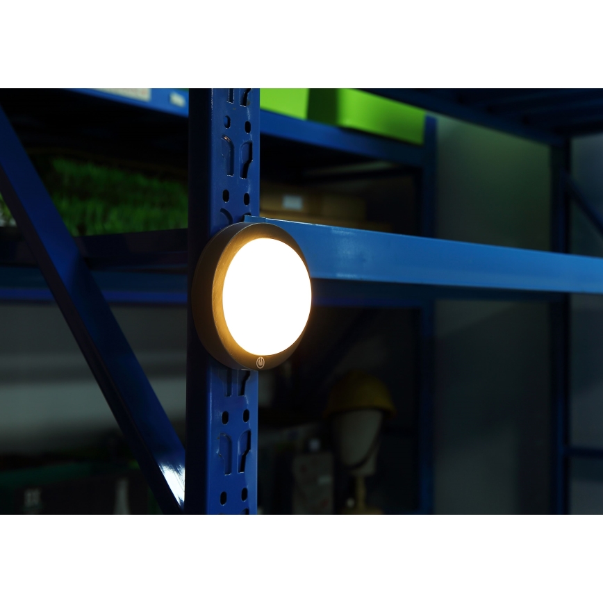 Globo - LED Nabíjecí dotykové nástěnné svítidlo LED/1,2W/3,7V pr. 15 cm 1800 mAh černá