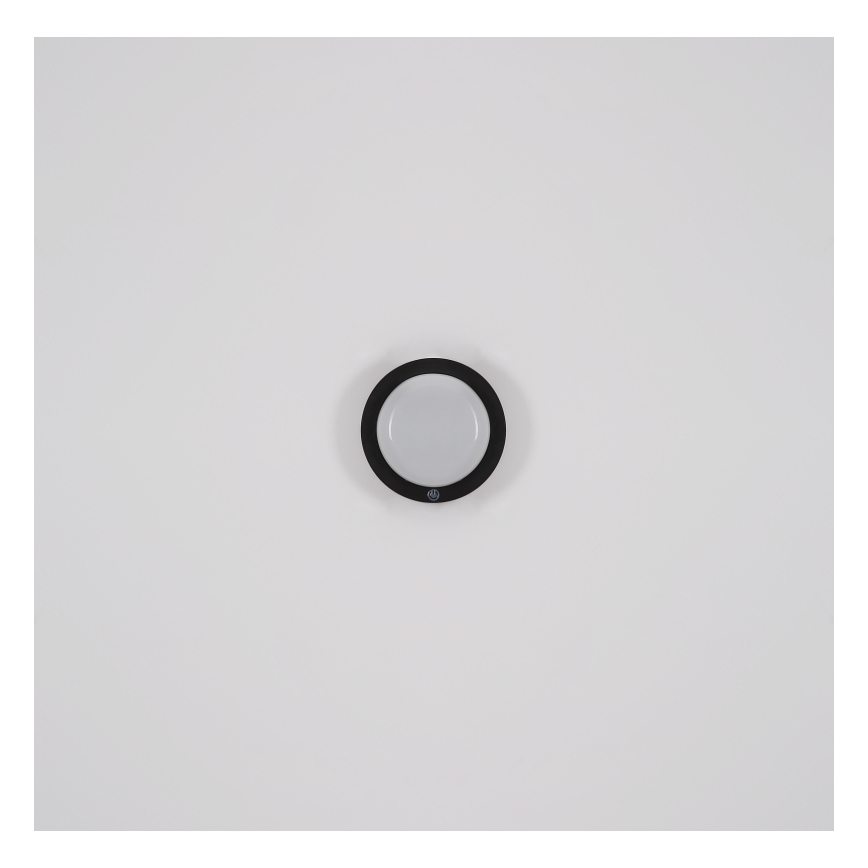 Globo - LED Nabíjecí dotykové nástěnné svítidlo LED/1,2W/3,7V pr. 15 cm 1800 mAh černá