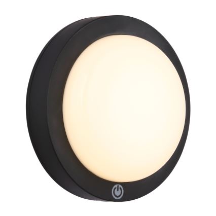 Globo - LED Nabíjecí dotykové nástěnné svítidlo LED/1,2W/3,7V pr. 15 cm 1800 mAh černá