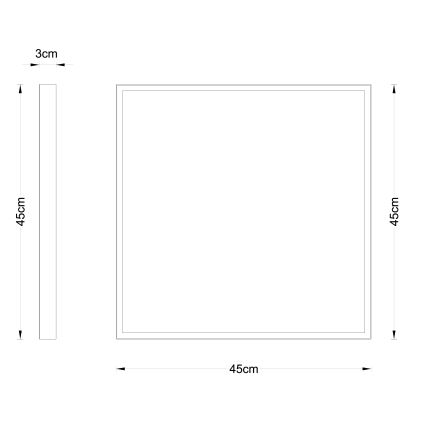 Globo - LED Stropní svítidlo LED/30W/230V 45x45 cm