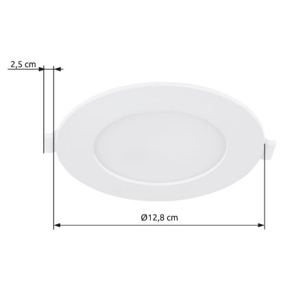 Globo - LED Podhledové svítidlo LED/6W/230V 4000K pr. 12,8 cm