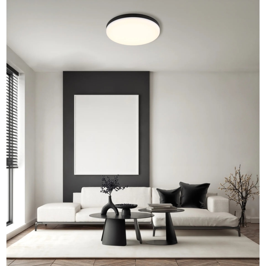 Globo - LED Stropní svítidlo LED/18W/230V 4000K pr. 30 cm černá