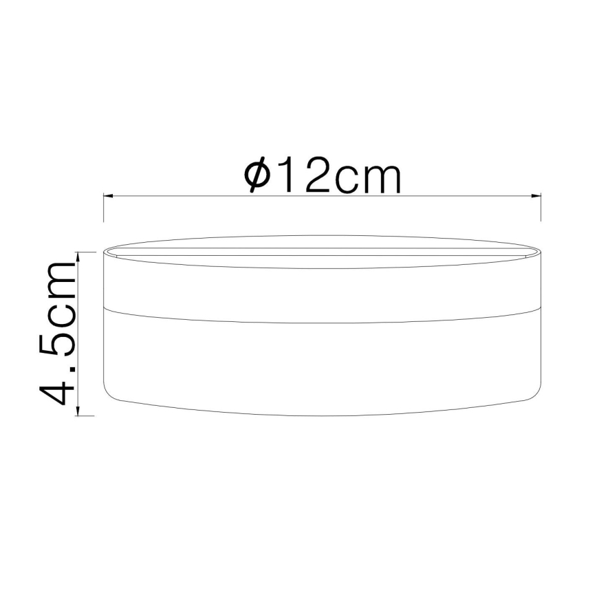 Globo - LED Stropní svítidlo LED/8W/230V 4000K pr. 12 cm černá