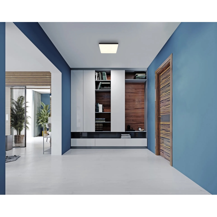 Globo - LED Stropní svítidlo LED/18W/230V 4000K 30x30 cm černá