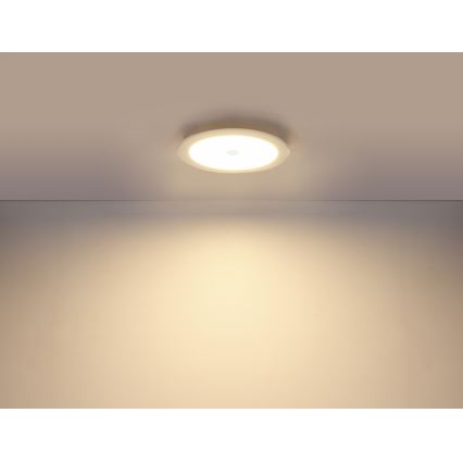 GLOBO 12392-18S - LED Koupelnové podhledové svítidlo se senzorem POLLY 1xLED/18W IP44