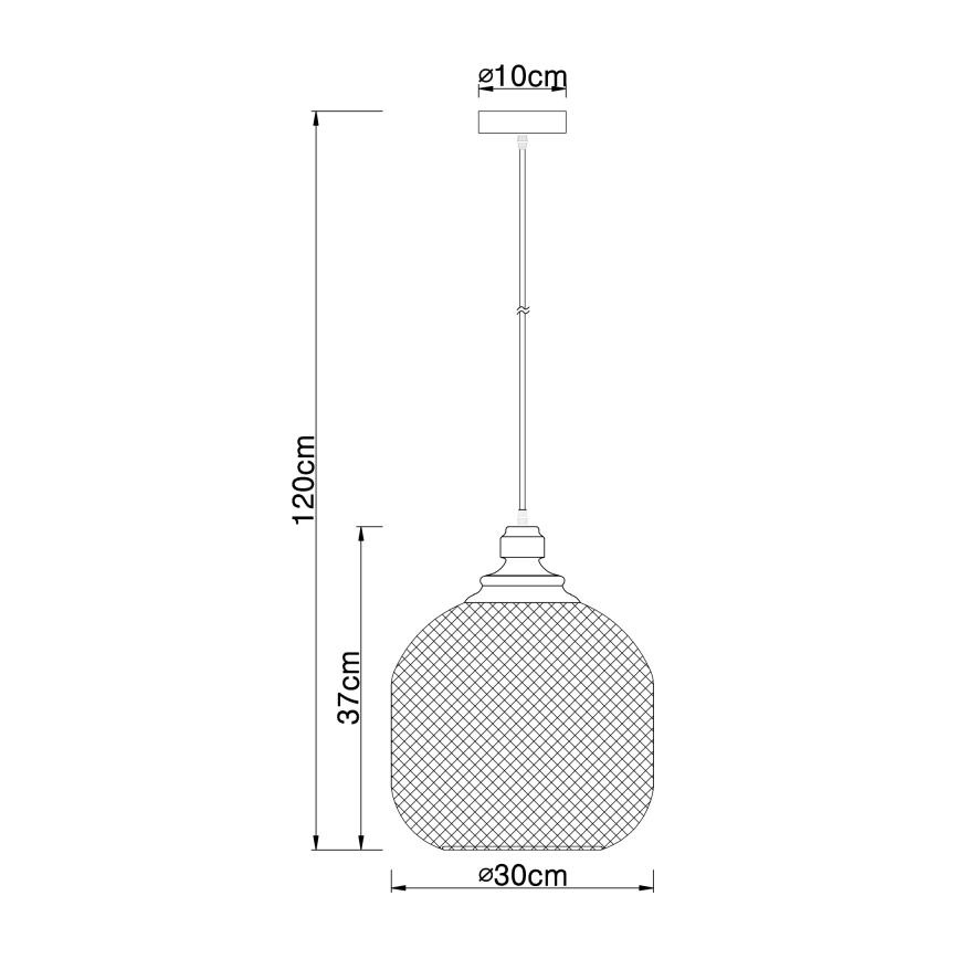 Globo - Lustr na lanku 1xE27/60W/230V