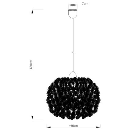 Globo - Lustr na lanku 1xE27/40W/230V