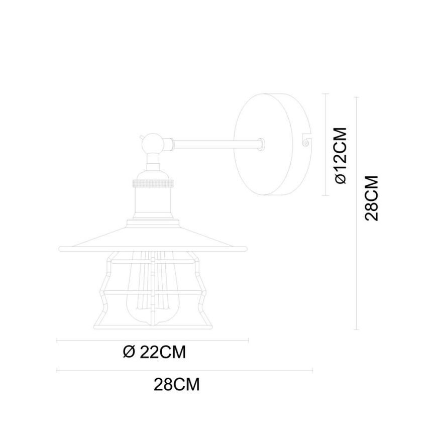 Globo - Nástěnná lampa 1xE27/60W/230V
