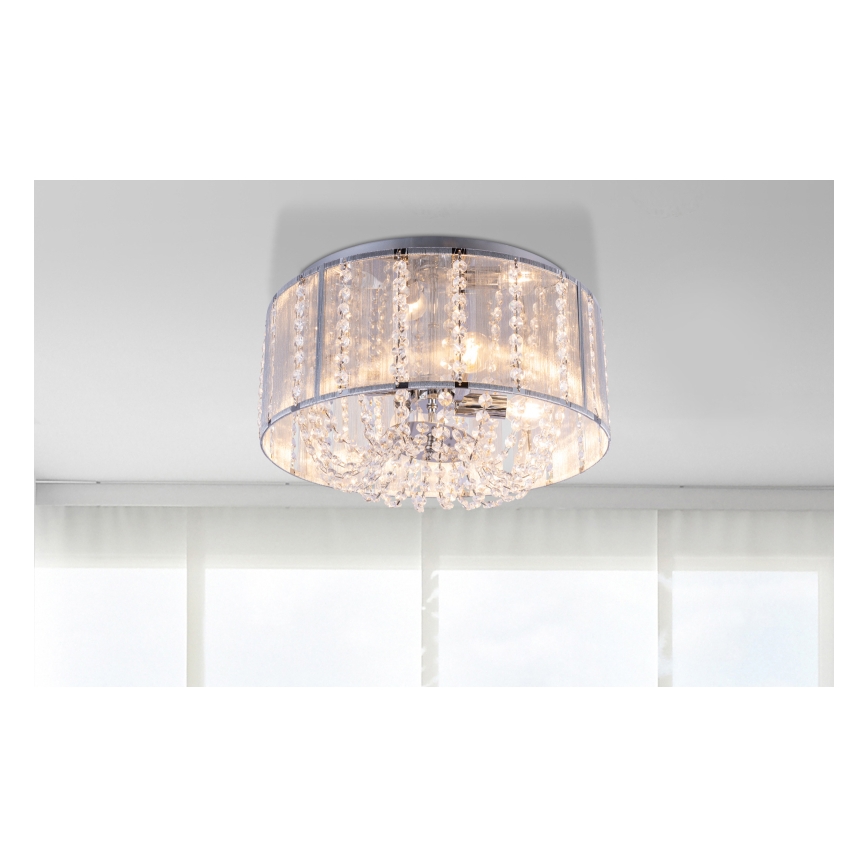 Globo - Křišťálové stropní svítidlo 4xE14/40W/230V