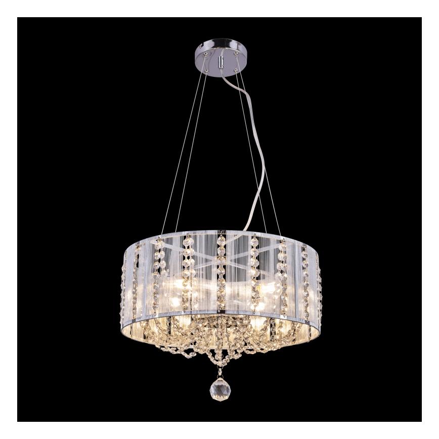 Globo - Křišťálový lustr na lanku 4xE14/40W/230V