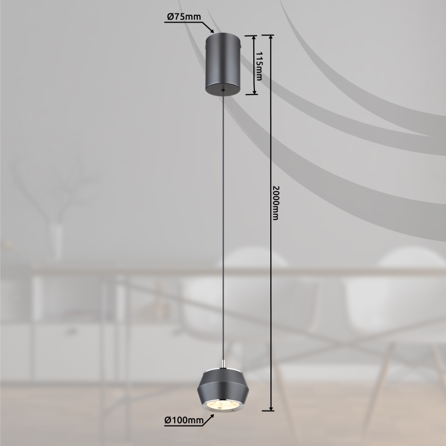 Globo - LED Lustr na lanku LED/6W/230V