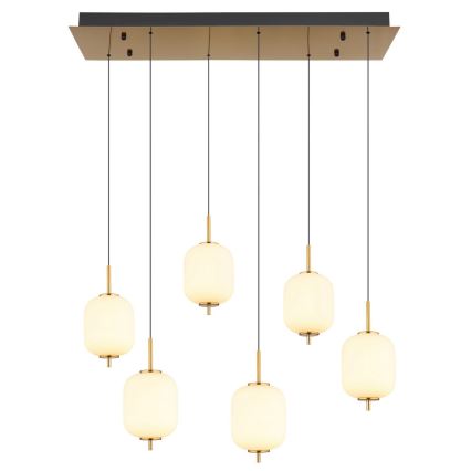 Globo - LED Lustr na lanku 6xLED/6,7W/230V