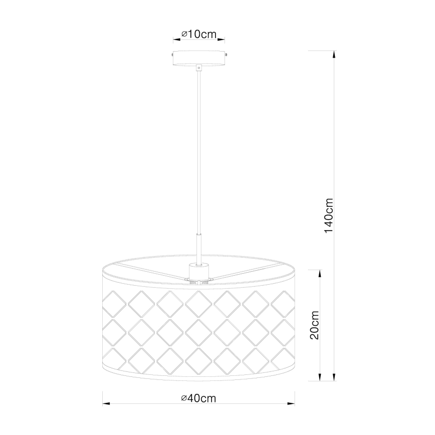 Globo - Lustr na lanku 1xE27/60W/230V