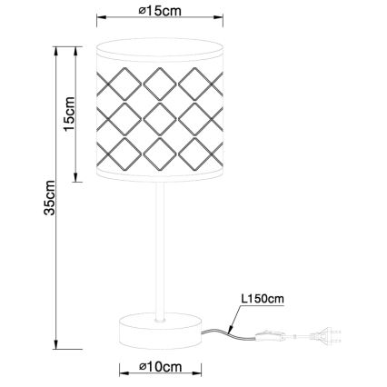 Globo - Stolní lampa 1xE14/40W/230V