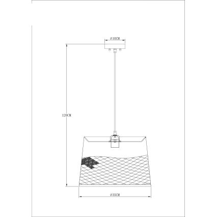 Globo - Lustr na lanku 1xE27/60W/230V