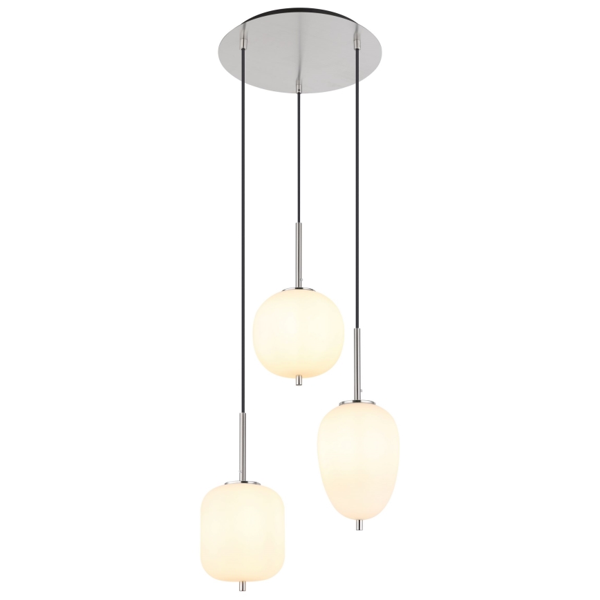 Globo - Lustr na lanku 3xE14/40W/230V lesklý chrom