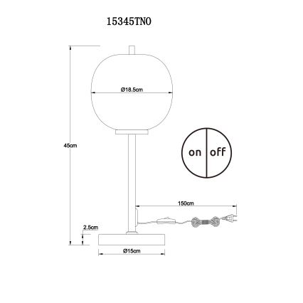 Globo - Stolní lampa 1xE14/40W/230V chrom