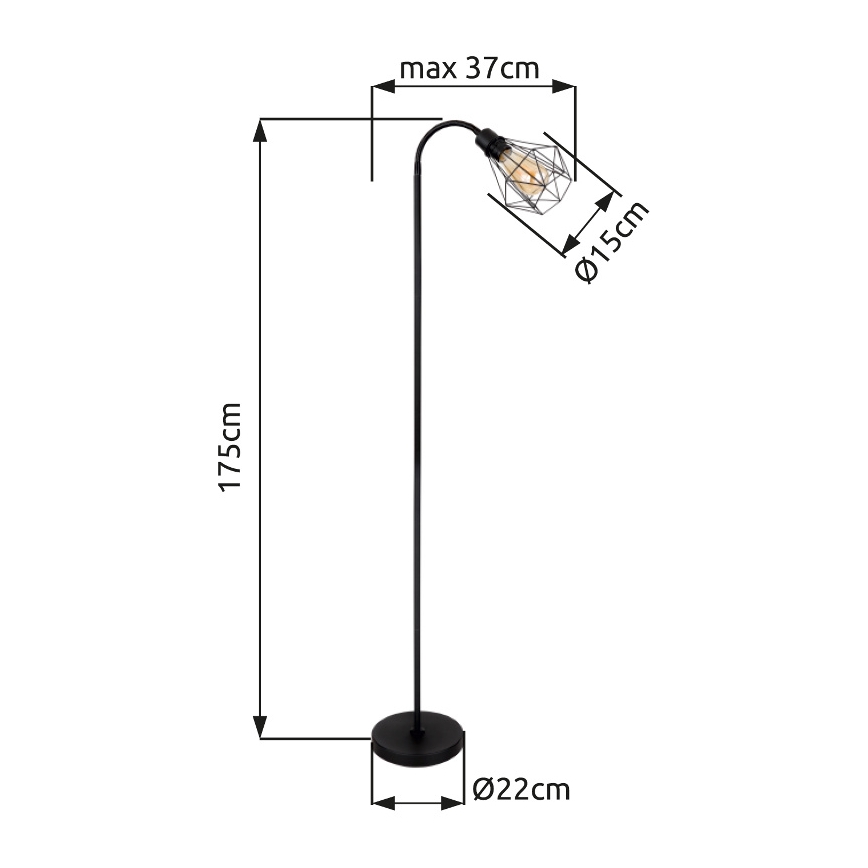 Globo - Stojací lampa 1xE27/40W/230V
