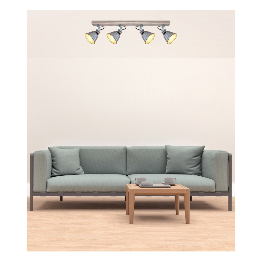 Globo - Bodové svítidlo 4xE27/60W/230V jedle