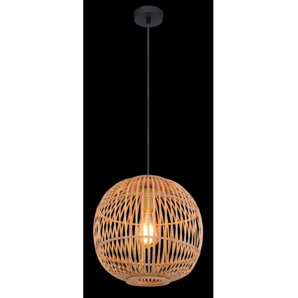 Globo - Lustr na lanku 1xE27/60W/230V bambus